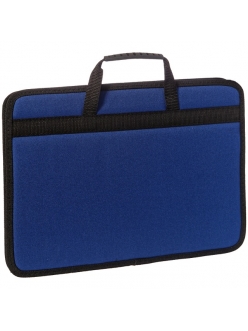 Папка-портфель "Florentia" ткань, синий, 1 отделение, молния <По_ТК_680> "OfficeSpace" 162639