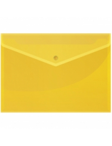 Папка-конверт на кнопке А4 150мкм желтая <Fmk12-2> "Спейс" 162527